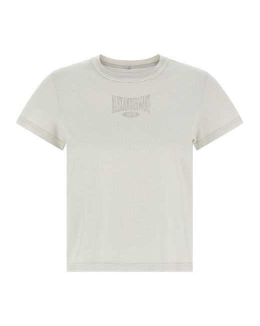 T By Alexander Wang White Lived Logo T-Shirt