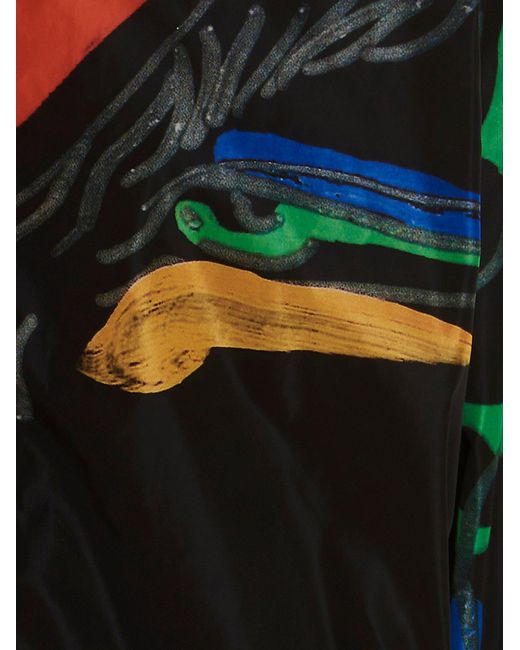 Moschino Black Printed Nylon Jacket for men