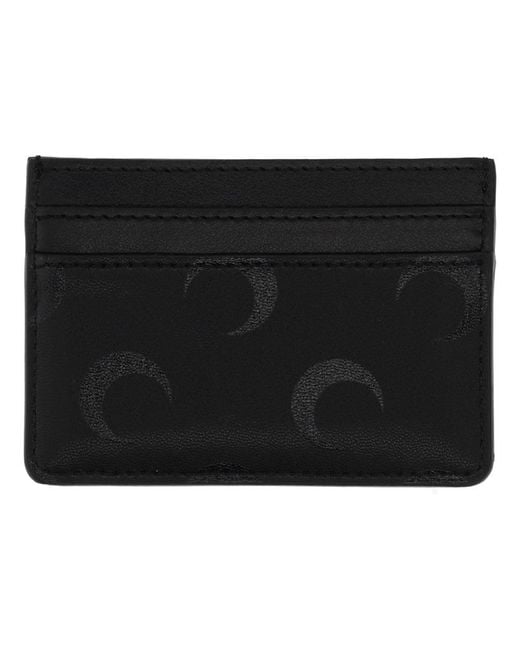 MARINE SERRE Black Card Holder With Print