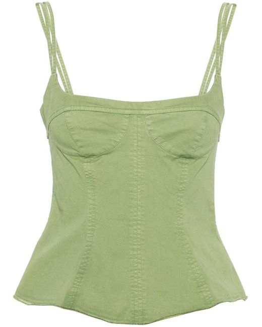 Top in stile corsetto di Stella McCartney in Green