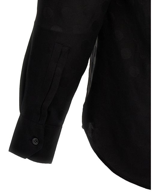 Saint Laurent Black Polka Dot Shirt Shirt, Blouse for men