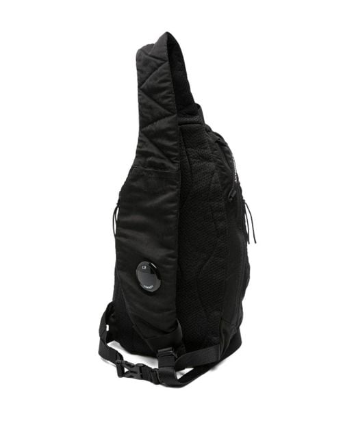 C P Company Black C. P. Company Nylon Backpack for men