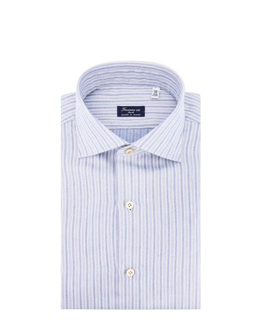 Finamore 1925 Blue Shirt for men