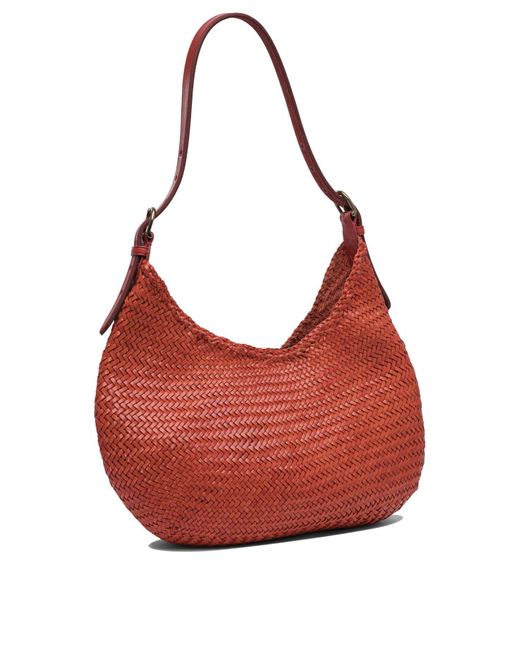 Dragon Diffusion Red Luna Mezza 3 Mm Diagonal Moon Shape Hobo 35 X27 X7 Cm