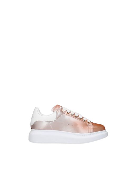 alexander mcqueen white and pink sneakers
