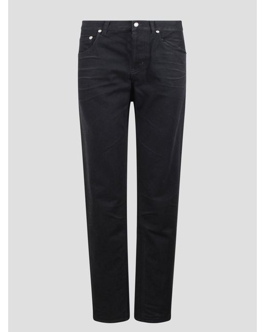 Saint Laurent Black Crinkled Effect Jeans for men