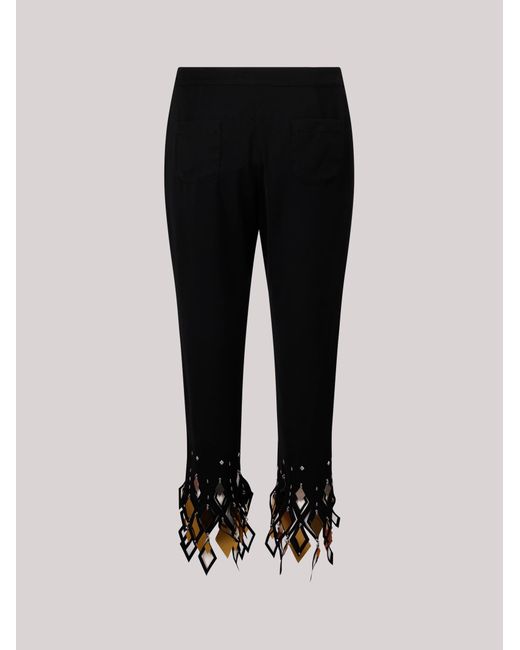 Rabanne Black Polyester Pant