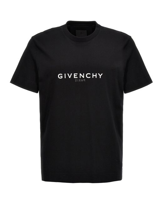 Logo T Shirt Nero di Givenchy in Black da Uomo