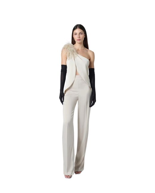 The Archivia White Leaves Ivory Co-ord