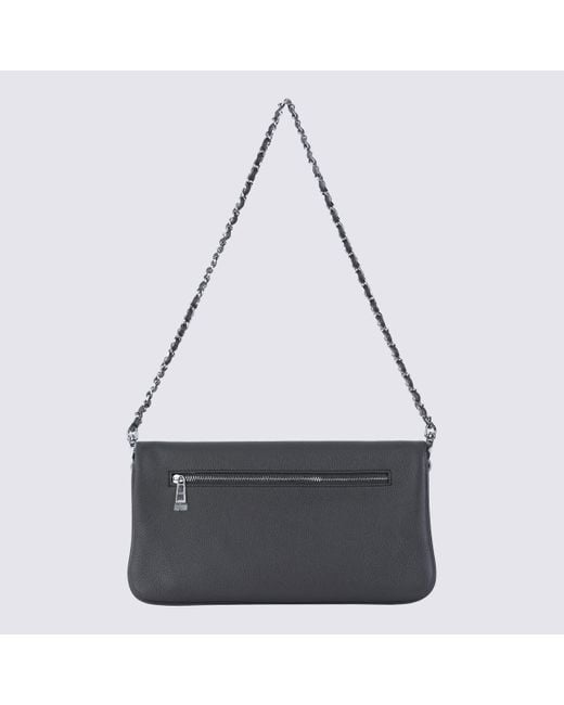 Zadig & Voltaire Black Dark Leather Shoulder Bag