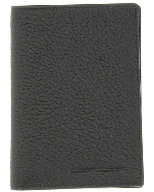 Leather "T" Card Holder-Uomo di Tom Ford in Black da Uomo