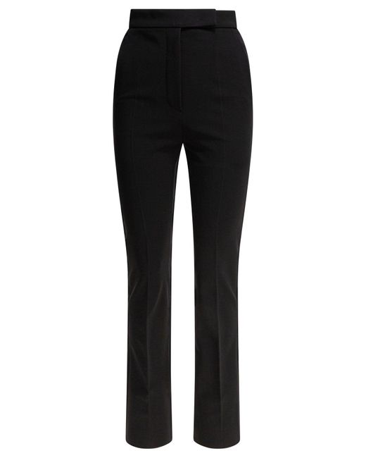 Max Mara Black Straight-Leg Trousers