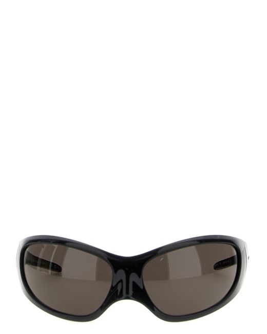 Balenciaga Gray Skin Xxl Cat Sunglasses