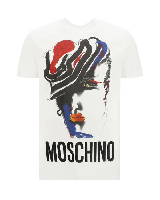 T-Shirt di Moschino in White da Uomo