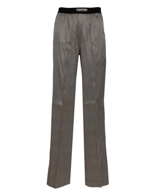 Tom Ford Gray Pajama Bottoms Trousers Multicolor