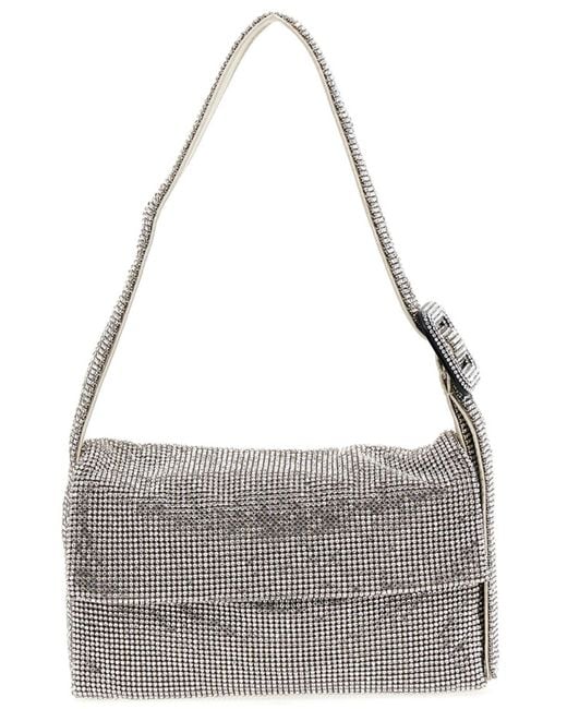 Benedetta Bruzziches Gray Vitty Mi Mushroom Shoulder Bags Silver