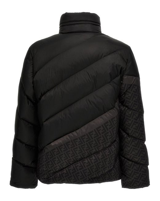 Fendi Diagonal Casual Jackets, Parka in Black for Men | Lyst