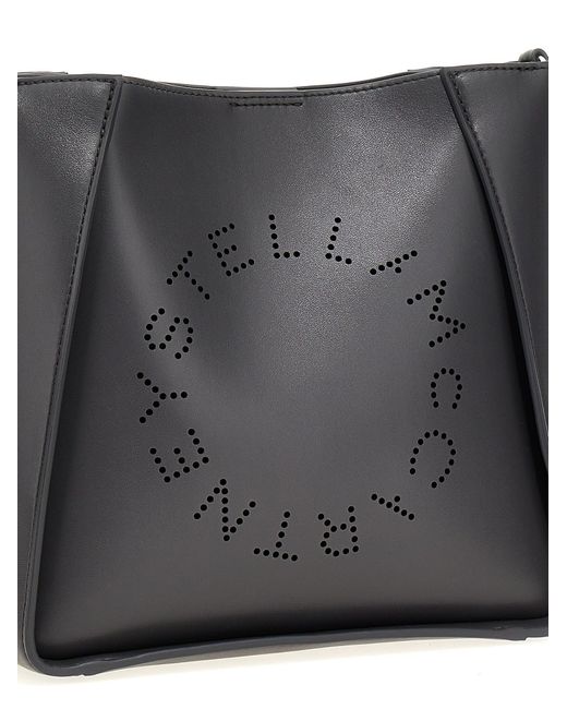 Stella McCartney Black 'Stella Logo' Mini Crossbody Bag