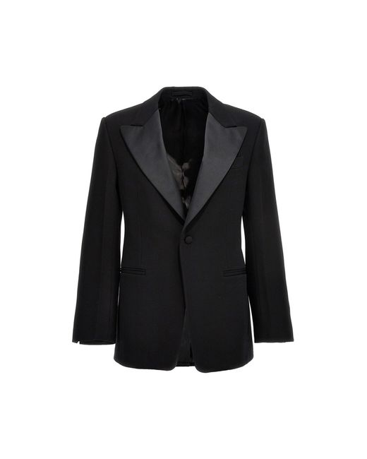 Ferragamo Black Tuxedo Blazer Jacket Jackets for men