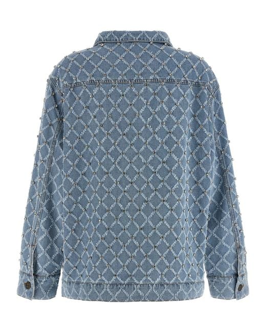 Pinko Blue Pifferaio Puffer Jackets Light