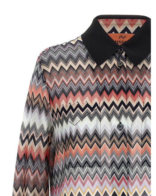 Zigzag Shirt Camicie Multicolor di Missoni in Gray