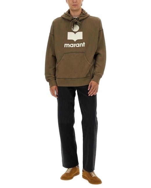 Isabel Marant Green Miley" Sweatshirt With Logo for men