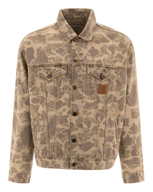 Carhartt Brown "Duck Helston" Jacket for men