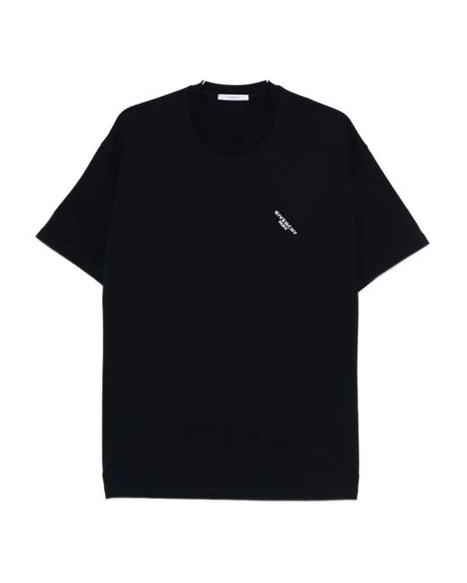 Givenchy Black Logo Print Regular Fit Cotton T-Shirt for men