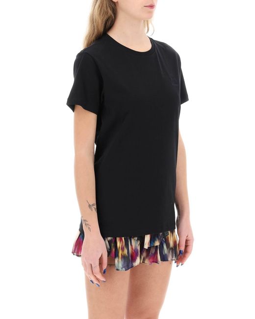 Isabel Marant Black Isabel Marant Etoile Aby Regular Fit T-shirt