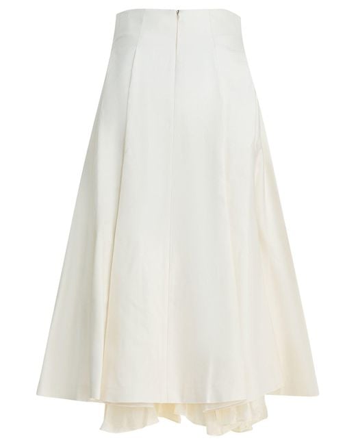 Sandbeige White Skirts