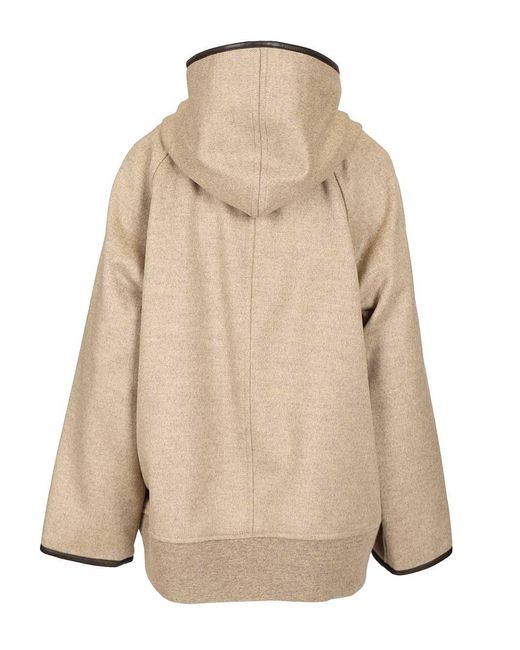 Bottega Veneta Natural Hooded Jacket