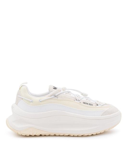 Moon Boot White Sneakers Light And Natural