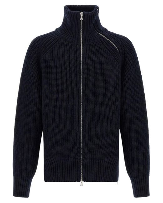 Maglione A Collo Alto Con Cerniera Completa Monty di Dries Van Noten in Blue da Uomo