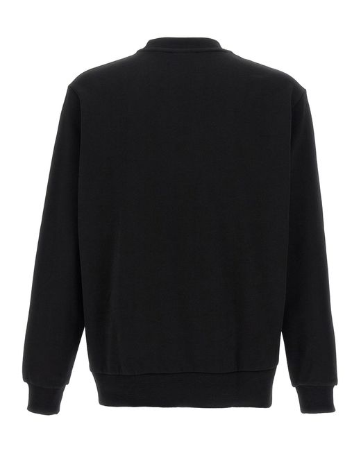 Logo Patch Felpe Nero-Uomo di Lacoste in Black da Uomo