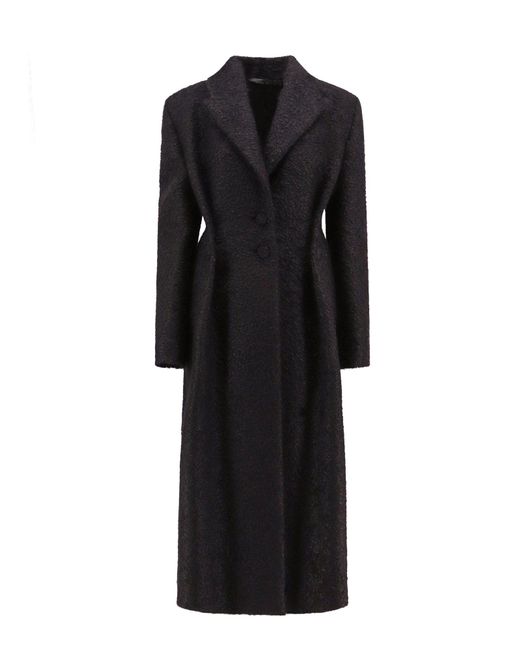 Giacca nera in misto lana con effetto plissettato di Givenchy in Black