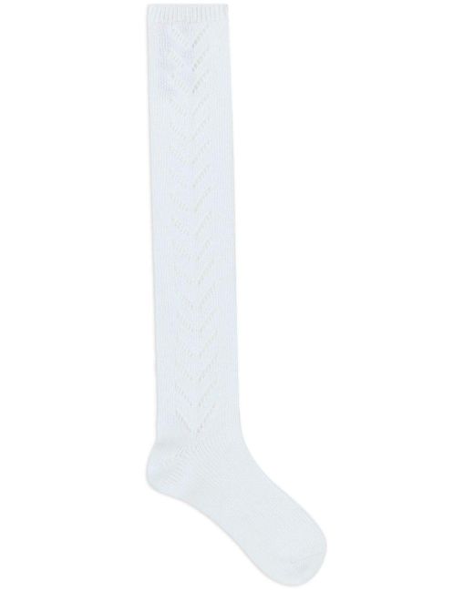 Valentino White Cotton Socks for men