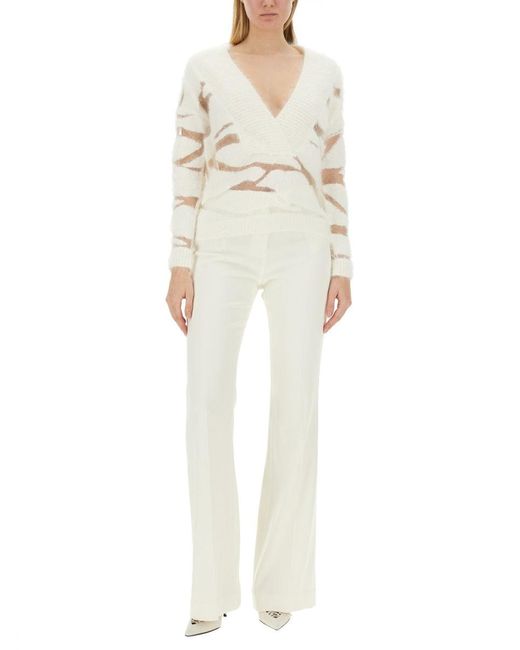 Tom Ford White V-Neck Sweater