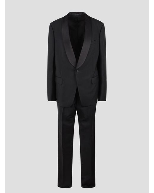 Gucci Black Slim Fit Wool Suit for men