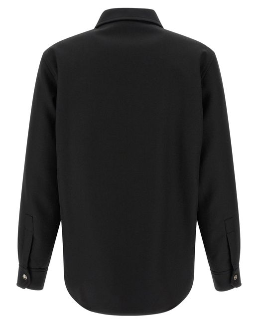 Wool Overshirt Puffer Jackets Nero-Uomo di Gucci in Black da Uomo