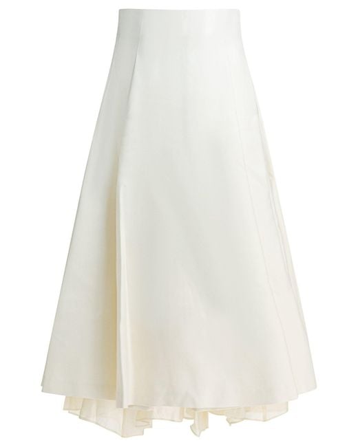 Sandbeige White Skirts