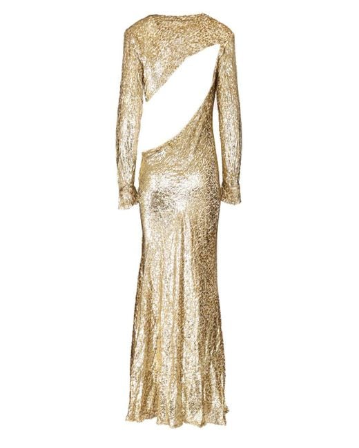 Self-Portrait Natural Long Dress