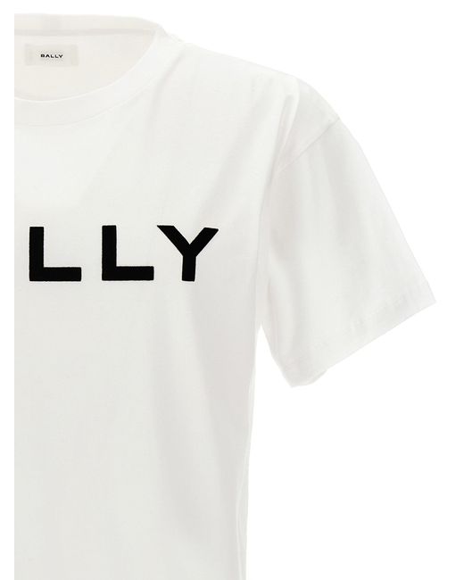 Bally Flocked Logo T-shirt White for men