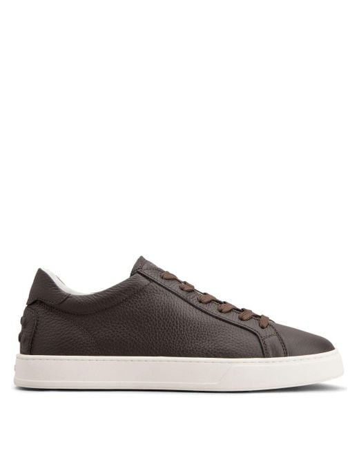 Tod's Brown Leather Sneakers for men
