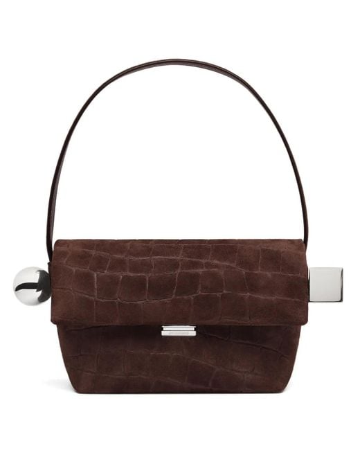 Jacquemus Brown Le Rond Carre Shoulder Bag