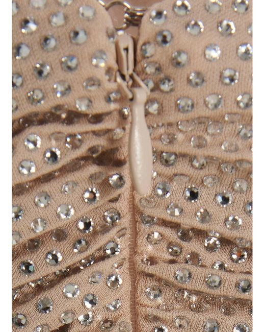 Alexandre Vauthier Natural 'Diamond Crystallized Bustier' Short Dress