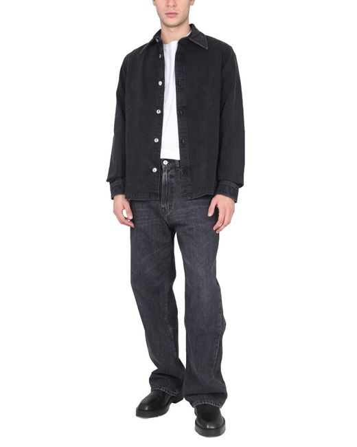 Regular Fit Shirt "Palak"-Uomo di Séfr in Blue da Uomo