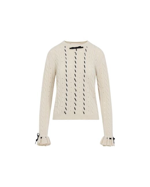 Valentino Natural Pullover Nude & Neutrals