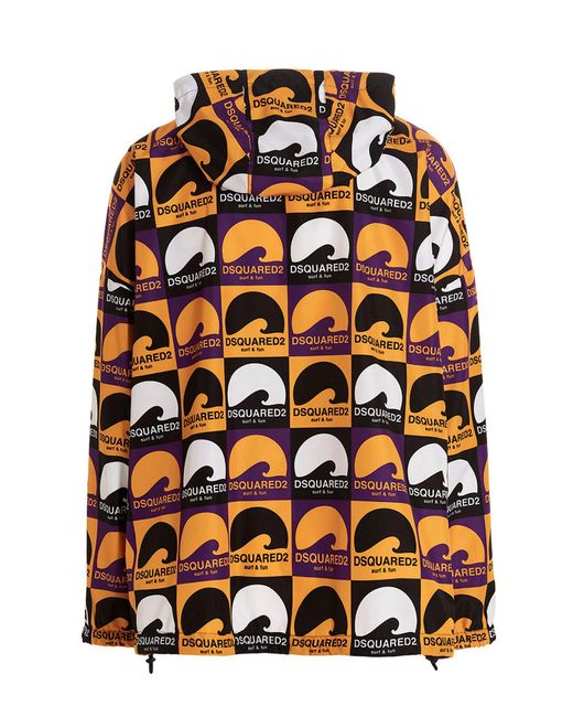 DSquared² Multicolor 'D2 Surf&Fun' K-Way for men