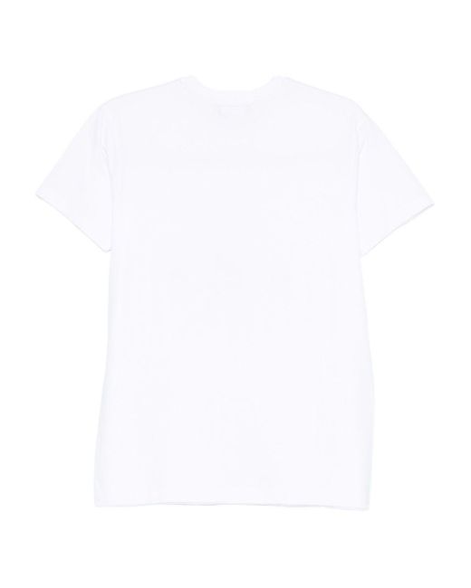 ALESSANDRO ENRIQUEZ White Embroidered Cotton T-Shirt