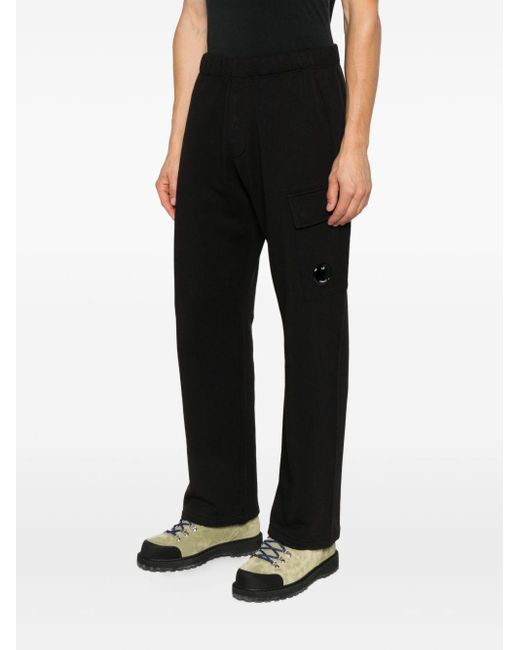 C P Company Black C. P. Company Sweatpants Cargo Pant for men
